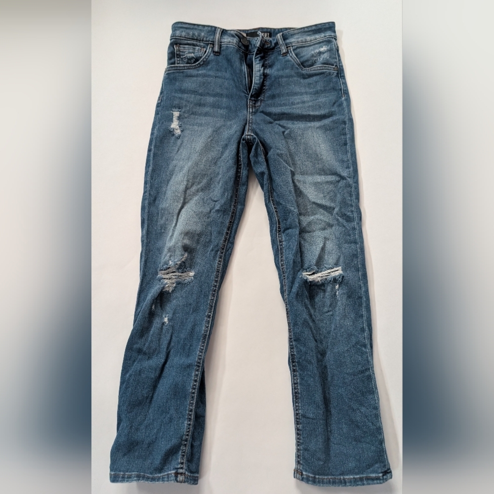 Kut From The Kloth Elizabeth Crop Straight Leg, 2, Jeans